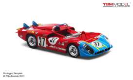 Alfa Romeo  - 1970 red/blue - 1:43 - TrueScale - m144313 - tsm144313 | Toms Modelautos