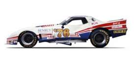 Corvette Chevrolet - 1976 white/red/blue - 1:43 - TrueScale - m144318 - tsm144318 | Toms Modelautos