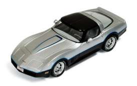 Chevrolet Corvette - 1980 silver/black - 1:43 - IXO Models - clc251 - ixclc251 | Toms Modelautos