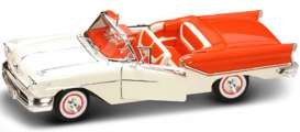 Oldsmobile  - 1957 orange/white - 1:18 - Yatming - yat92758o | Toms Modelautos