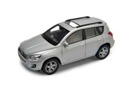 Toyota - RAV4 silver - 1:34 - Welly - welly43640s | Tom's Modelauto's Toyota - RAV4 silver - 1:34 - Welly - welly43640s | Tom's Modelauto's
