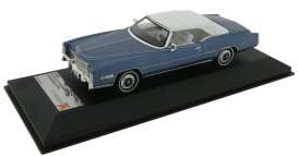 Cadillac  - 1976 blue/white - 1:43 - Ixo Premium X - pr004 - ixpr004 | Toms Modelautos