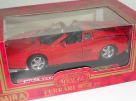 Ferrari  - 1991 red - 1:18 - Mira - Mira6144r | Toms Modelautos