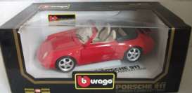 Porsche  - 1994 red - 1:18 - Bburago - 3090 - bura3090 | Toms Modelautos