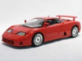 Bugatti  - 1991 red - 1:18 - Bburago - 3055 - bura3055 | Toms Modelautos