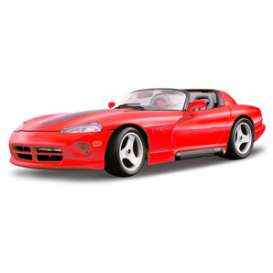 Dodge  - 1992 red - 1:18 - Bburago - 3025r - bura3025r | Toms Modelautos