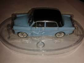 Fiat  - 1100 blue with black roof. - 1:43 - Magazine Models - BPfi1100 - magBPfi1100 | Toms Modelautos