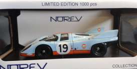 Porsche  - 1971 blue/orange - 1:18 - Norev - 187580D - nor187580D | Toms Modelautos