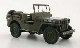 Jeep Willys - 1942 green - 1:18 - Welly - 18036gn - welly18036gn | Toms Modelautos
