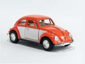 Volkswagen  - 1967 orange/white - 1:32 - Kinsmart - KT5373Wo | Toms Modelautos