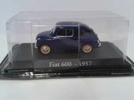 Fiat  - 600 1957 blue - 1:43 - Magazine Models - RBA600 - magRBA600 | Toms Modelautos