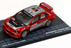 Mitsubishi  - 2005 red/grey - 1:43 - Magazine Models - RAlancer2005 - MagRAlancer2005 | Toms Modelautos