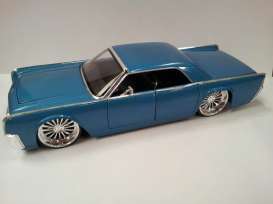 Lincoln  - 1963 blue - 1:24 - Jada Toys - 90607b - jada90607b | Toms Modelautos
