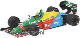 Benetton  - 1989 blue/green/yellow/red - 1:43 - Minichamps - 400890119 - mc400890119 | Toms Modelautos