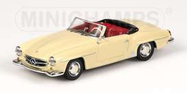 Mercedes Benz  - 1955 ivory - 1:43 - Minichamps - 430033155 - mc430033155 | Toms Modelautos