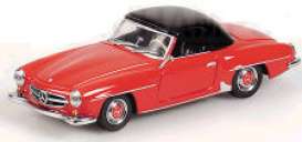 Mercedes Benz  - 1955 red/black - 1:43 - Minichamps - 430033154 - mc430033154 | Toms Modelautos