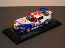 Dodge  - 1998 white/red/blue - 1:43 - Minichamps - 430981453 - mc430981453 | Toms Modelautos