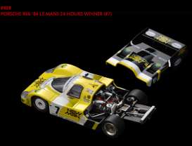 Porsche  - 1986 yellow/black - 1:43 - HPi - hpi8034 | Toms Modelautos