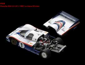 Porsche  - 1982 white/blue - 1:43 - HPi - hpi938 | Toms Modelautos