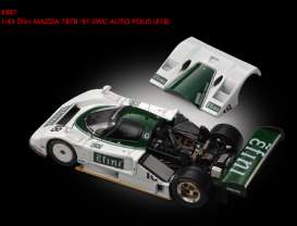 Mazda  - 1991 white/green - 1:43 - HPi - hpi997 | Toms Modelautos