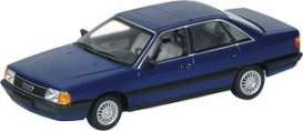 Audi  - 1990 metallic blue - 1:43 - Minichamps - 400015200 - mc400015200 | Toms Modelautos