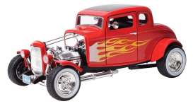 Ford  - 1932 red/yellow - 1:18 - Motor Max - 73172rTDC - mmax73172rTDC | Toms Modelautos