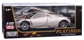 Pagani  - Huayra 2013 grey-gold - 1:18 - Motor Max - 79160gyTDC - mmax79160gd | Toms Modelautos