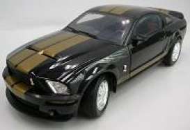 Shelby  - 2007 black/gold stripes - 1:18 - Shelby Collectibles - shelby75004c | Toms Modelautos