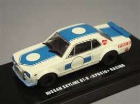 Nissan  - 1973 white/blue - 1:64 - Kyosho - 6022G - kyo6022G | Toms Modelautos