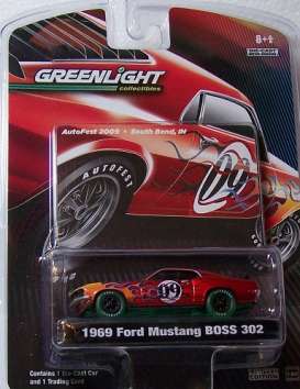 Ford  - 1969 red/flames - 1:64 - GreenLight - 50710 - gl50710 | Toms Modelautos