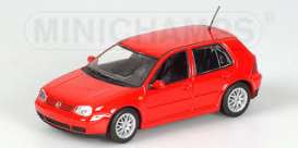 Volkswagen  - 1997 red - 1:43 - Minichamps - 430056004 - mc430056004 | Toms Modelautos