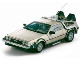 Delorean  - 1985 stainless steel - 1:18 - SunStar - 2711 - sun2711 | Toms Modelautos