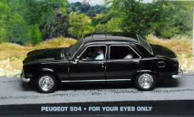 Peugeot  - 504 black - 1:43 - Magazine Models - JBPE504 - magJBPE504 | Toms Modelautos