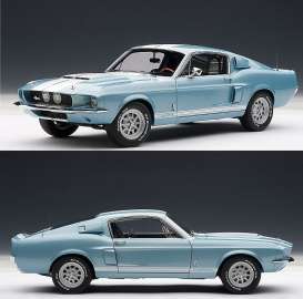 Shelby Ford - 1967 blue with white stripes - 1:18 - AutoArt - 72907 - autoart72907 | Toms Modelautos