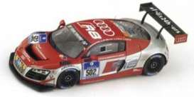 Audi  - 2014 red/silver - 1:43 - Spark - sg136 - spasg136 | Toms Modelautos