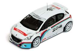 Peugeot  - 208 2013 white/red - 1:43 - IXO Models - ram555 - ixram555 | Toms Modelautos