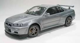 Nissan  - 2000 silver - 1:24 - Ebbro - ebb24017 | Toms Modelautos