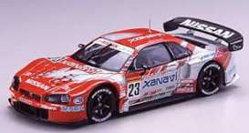 Nissan  - 2003 red - 1:43 - Ebbro - ebb43470 | Toms Modelautos