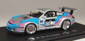 Porsche  - 2006 blue/silver/pink - 1:43 - Ebbro - ebb43881 | Toms Modelautos