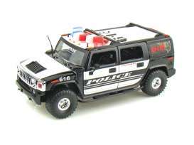 Hummer  - 2011 black/white - 1:24 - Jada Toys - 53549bkK9 - jada53549bkK9 | Toms Modelautos