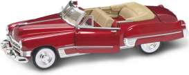 Cadillac  - 1949 red - 1:18 - Yatming - yat92308r | Toms Modelautos
