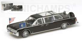 Lincoln  - 1964 black - 1:43 - Minichamps - 436086101 - mc436086101 | Toms Modelautos