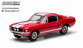 Shelby  - GT500 1967 red/white - 1:64 - GreenLight - 13110A - gl13110A | Toms Modelautos