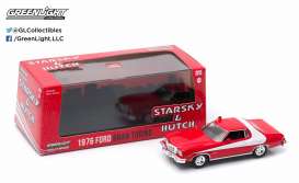 Ford  - Gran Torino *Starsky & Hutch* 1976 red/white - 1:43 - GreenLight - 86442 - gl86442 | Toms Modelautos