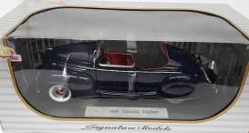 Lincoln  - 1939 dark blue - 1:18 - Signature Models - sig18102db | Toms Modelautos