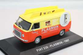 Fiat  - 1967 orange/yellow - 1:43 - Magazine Models - PUB238 - magPUB238 | Toms Modelautos