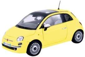 Fiat  - 2007 yellow - 1:18 - Motor Max - 79163y - mmax79163y | Toms Modelautos