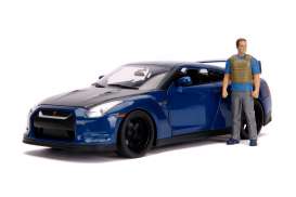 Nissan - Skyline GT-R R35 F&F 2009 blue - 1:18 - Jada Toys - 31142 - jada31142 | Toms Modelautos Nissan - Skyline GT-R R35 F&F 2009 blue - 1:18 - Jada Toys - 31142 - jada31142 | Toms Modelautos