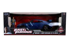 Nissan - Skyline GT-R R35 F&F 2009 blue - 1:18 - Jada Toys - 31142 - jada31142 | Toms Modelautos Nissan - Skyline GT-R R35 F&F 2009 blue - 1:18 - Jada Toys - 31142 - jada31142 | Toms Modelautos