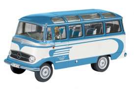 Mercedes Benz  - blue/white - 1:43 - Schuco - 2820 - schuco2820 | Toms Modelautos